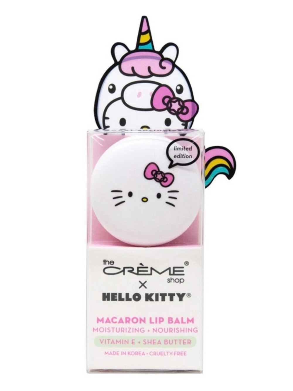 The Crème Shop x Hello Kitty Macaron Lip Balm - Sweet Sprinkles Limited Edition
